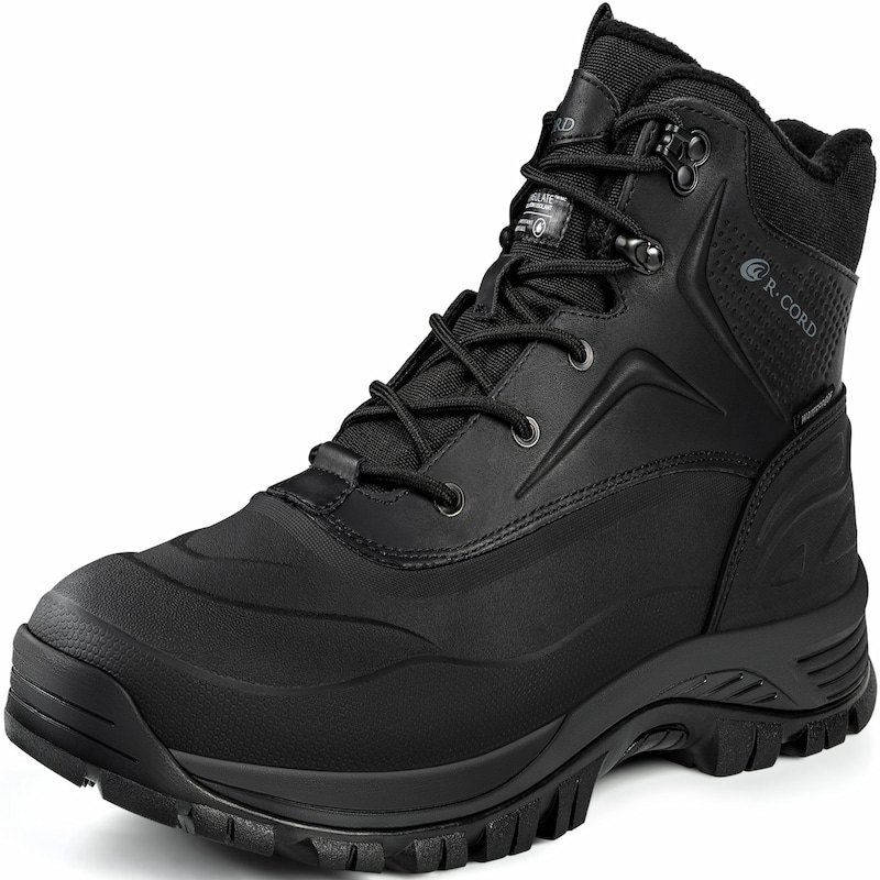 Waterproof Insulated Warm Winter Boots Men