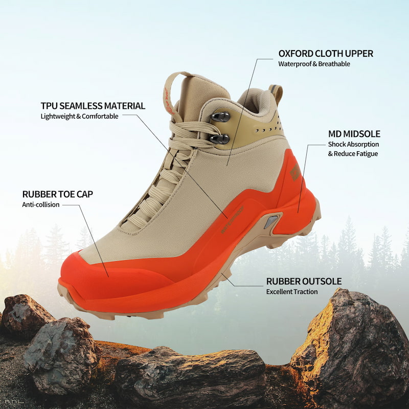 Waterproof Hiking Boots Women Oxford Cloth