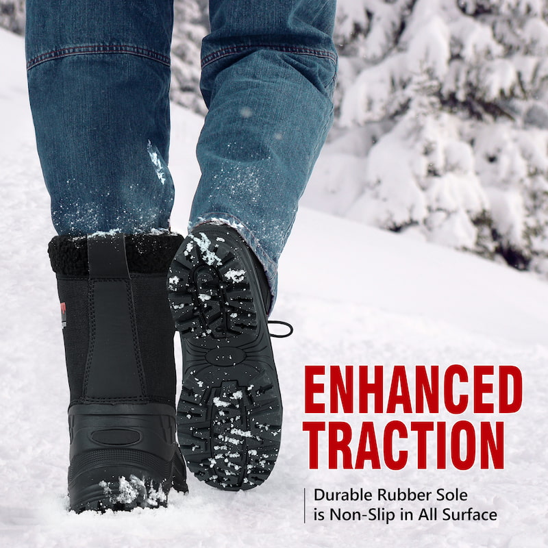 Non-slip Durable Snow Boots Great Traction