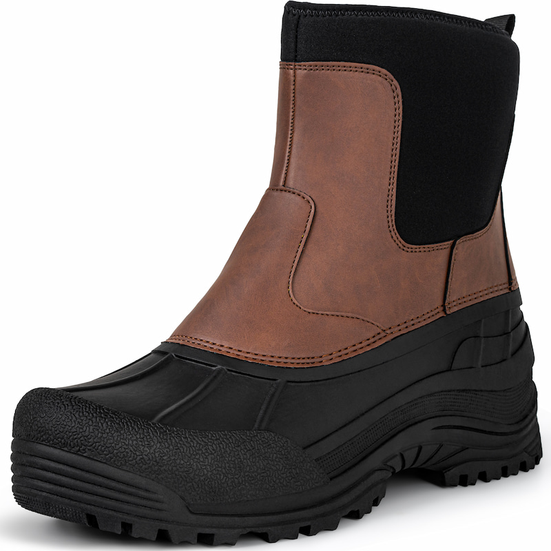 Waterproof Slip-on Winter Duck Boots Men