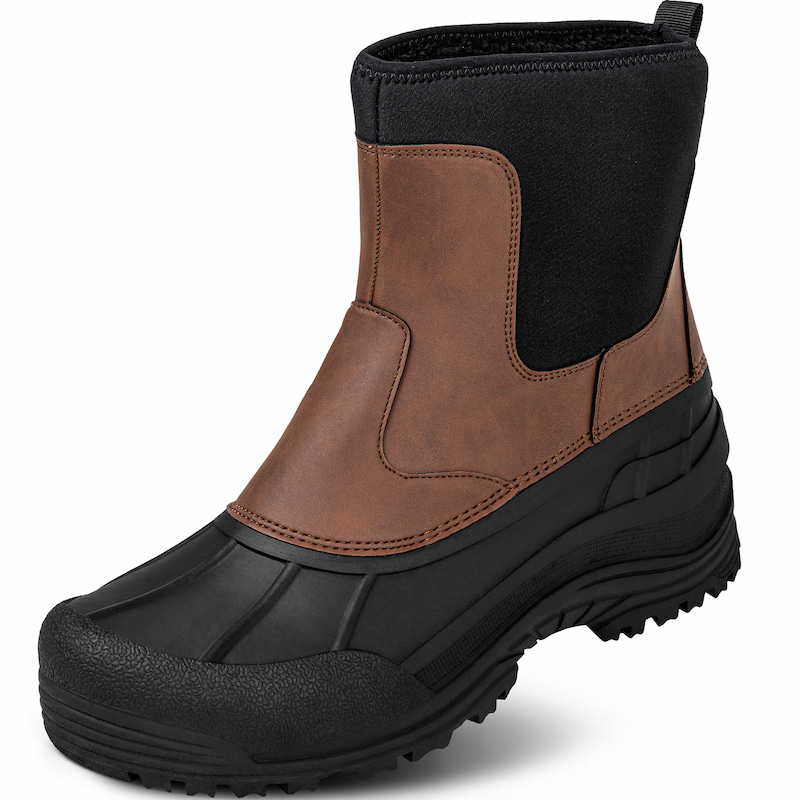 Waterproof Slip-on Winter Duck Boots Men