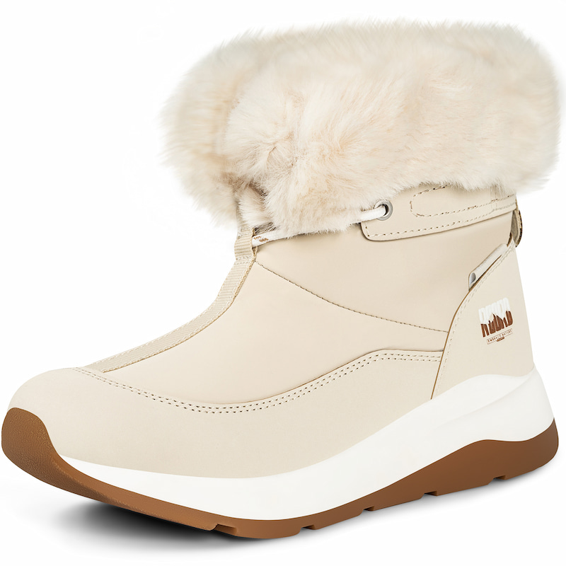 Waterproof Synthetic Slip-on Winter Boots Women