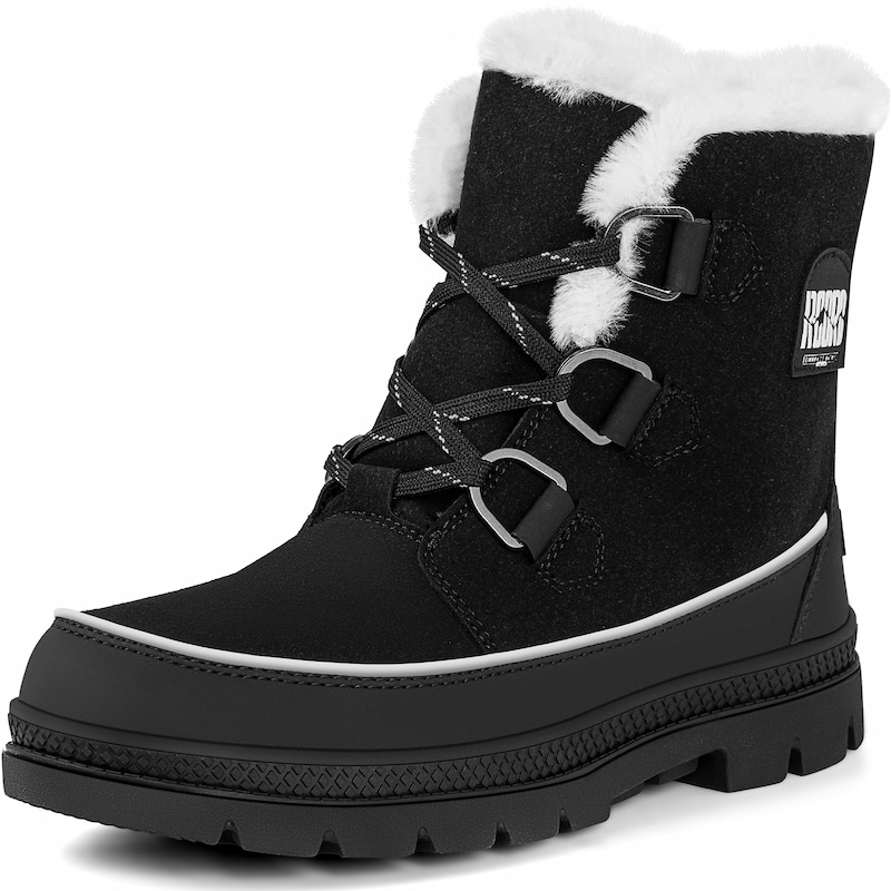 Waterproof Synthetic Lace-up Winter Boots Women