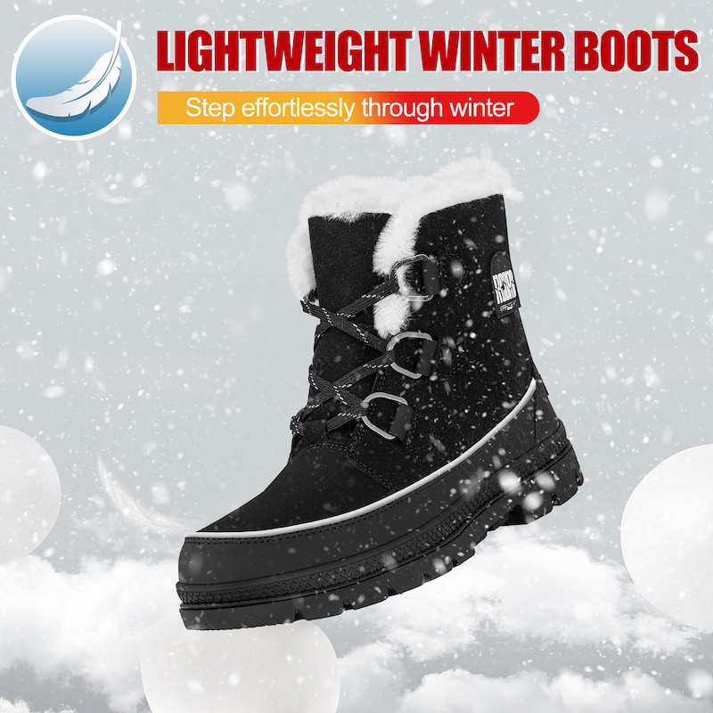 Lightweight Comfortable Winter Boots TPR Outsole