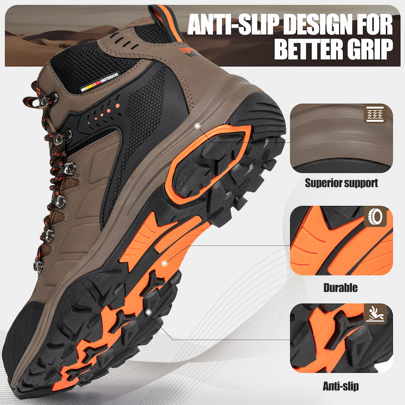 Non-skid Durable Hiking Boots TPR Outsole