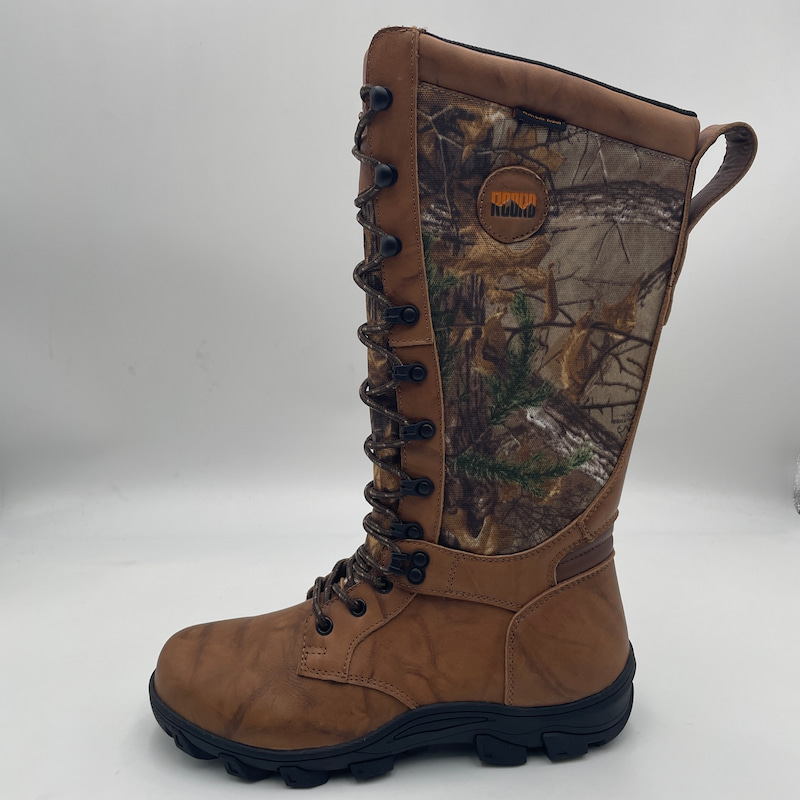 Men's Waterproof Top-grain Camo Hunting Boots