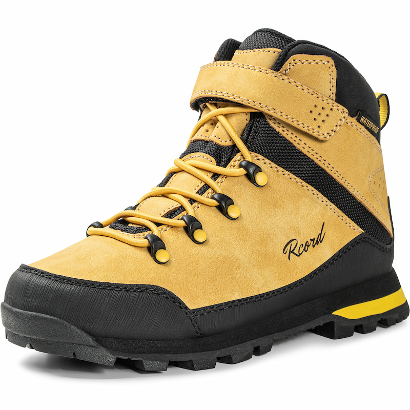 Kids Waterproof Hiking Boots Hook-and-Loop Kids Waterproof Hiking Boots Hook-and-Loop