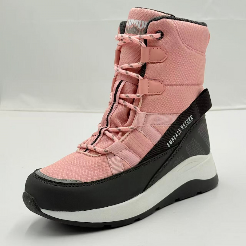 Womens Waterproof Lace-up Snow Boots